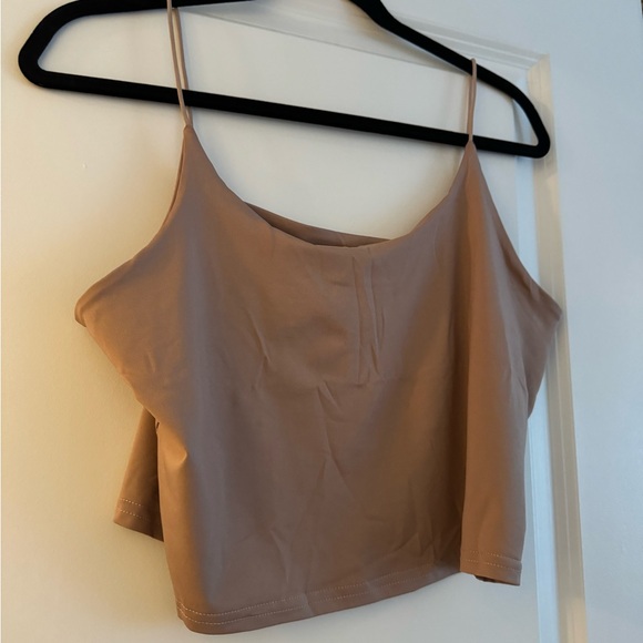 Plus Size Tanned Crop Top In 2x - Picture 2 of 4